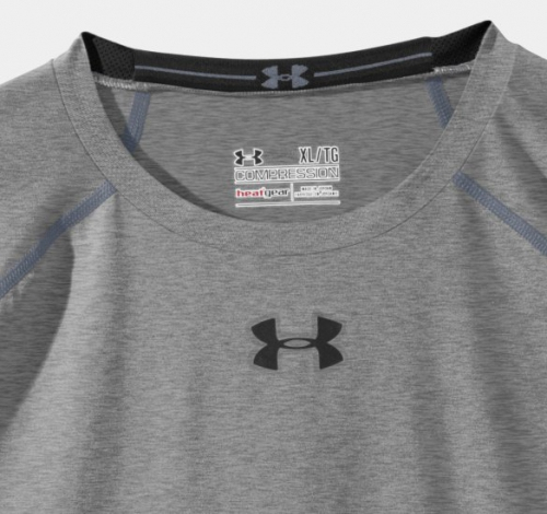 Компресійна футболка Under Armour HeatGear® Sonic Compression Short Sleeve Grey фото